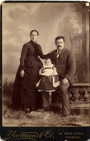 1888 Mary & Patrick Murray taken by Yeoman & Co from Rose Byrnes' album sm 30